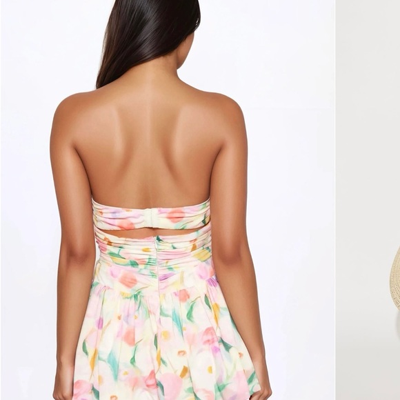 Fashion Nova Floral Strapless Mini Dress - Multicolor. New with tags! - Picture 3 of 3